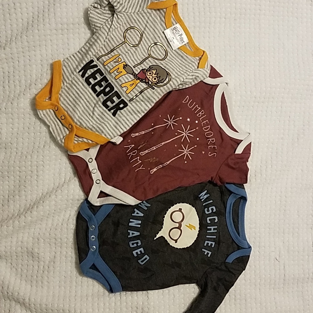 Harry Potter NB onsies-set of 3